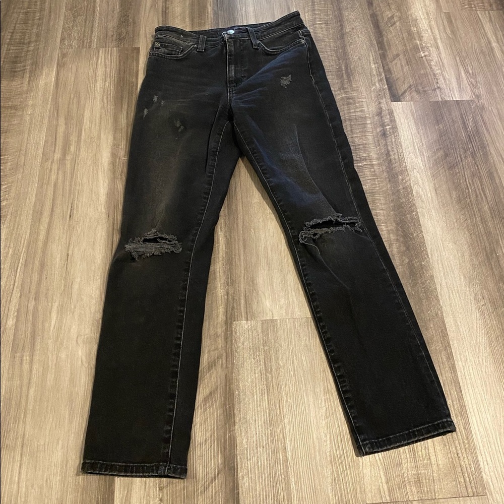 Joes Black Distressed jeans.
